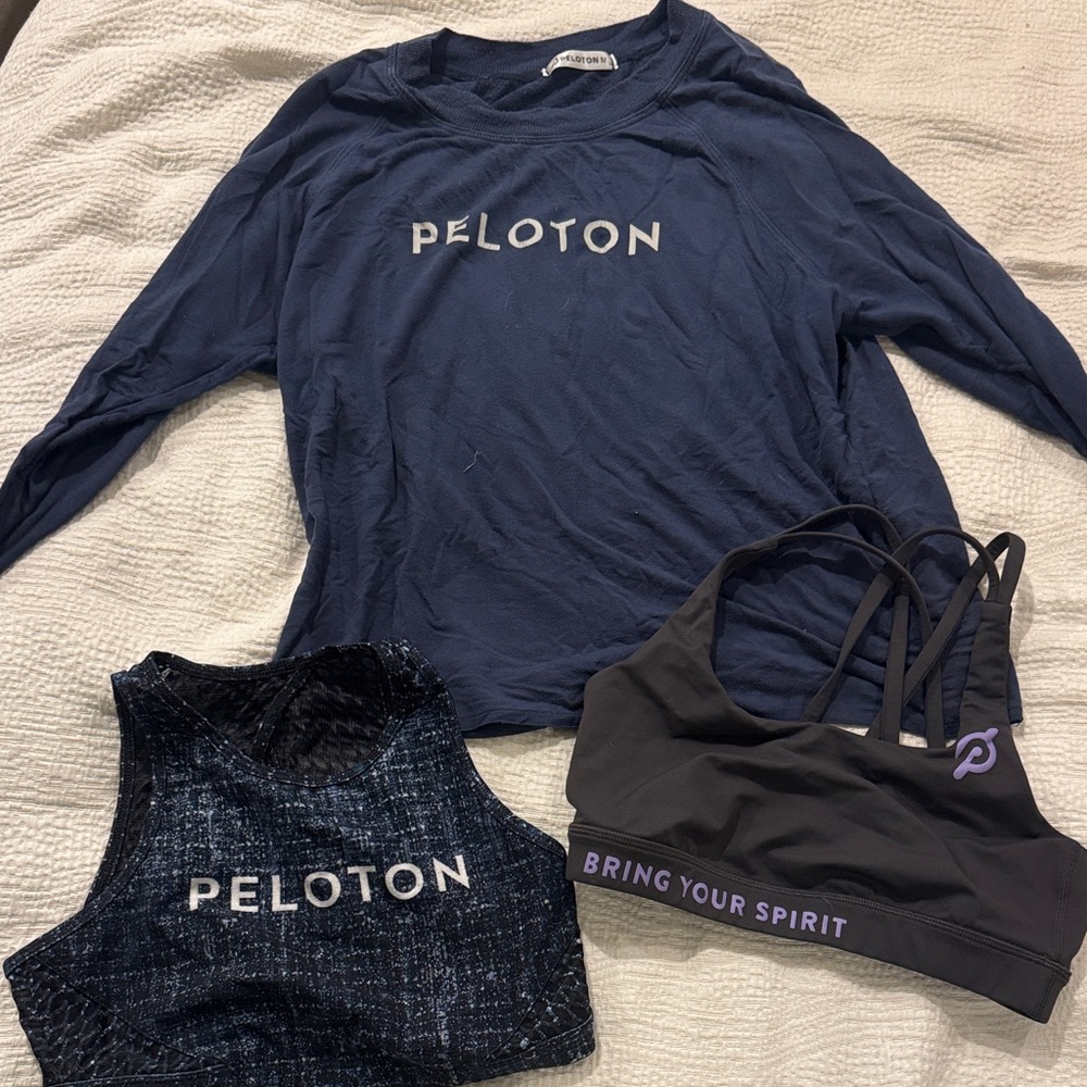 Peloton Navy and Black Workout Apparel